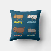 Funny Stick Dogs Kissen (Rückseite)