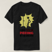 Funny Stick Dusche I Liebe singen in der Pisse T-Shirt (Design vorne)