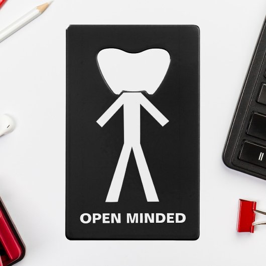 Funny Stick Man Geldbeutel Flaschenöffner