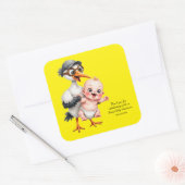Funny sticker baby shower adjustable (Umschlag)