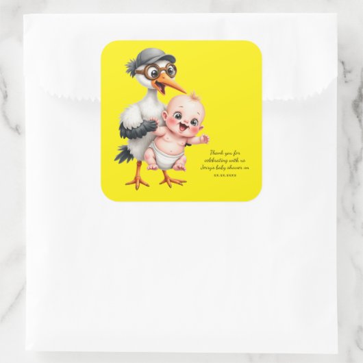 Funny sticker baby shower adjustable (Tasche)
