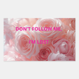 Funny sticker – DON’T FOLLOW ME, I’M LOS