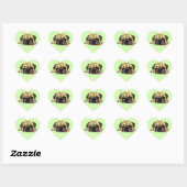 Funny Sticker mit Mops Dog - Ihre Farben (Blatt)