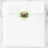 Funny Sticker mit Mops Dog - Ihre Farben (Tasche)