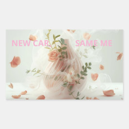 Funny Sticker – NEW CAR, SAME ME