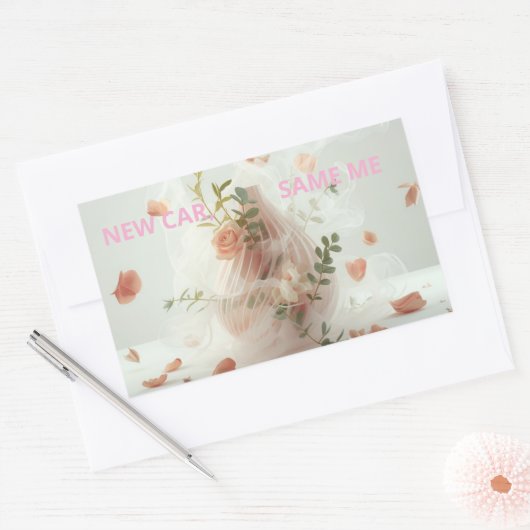 Funny Sticker – NEW CAR, SAME ME (Umschlag)