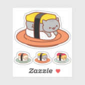Funny Stickers - SUSHI CATS - TAMAGO Aufkleber (Blatt)