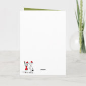 Funny stickman Christmas Karte (Rückseite)