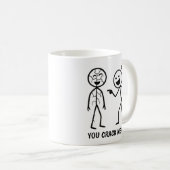 Funny Stickman Kaffeetasse (VorderseiteRechts)