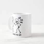 Funny Stickman Kaffeetasse (Vorderseite Links)