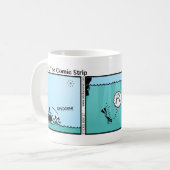 Funny Stickman Mermaid Tasse (Vorderseite Links)