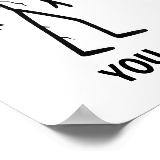 Funny Stickman Poster (Ecke)