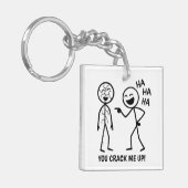 Funny Stickman Schlüsselanhänger (Vorderseite links)