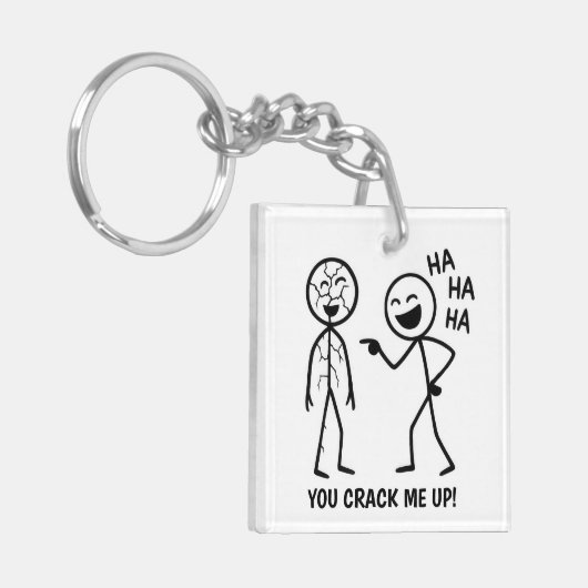 Funny Stickman Schlüsselanhänger (Vorderseite links)