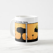 Funny Stickman Sunset Tasse (Vorderseite Links)