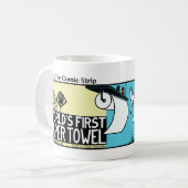 Funny Stickman World's First Paper Towel Tasse (Vorderseite Links)