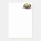 Funny Sticky Notes mit Mops Dog Post-it Klebezettel (Vorderseite)