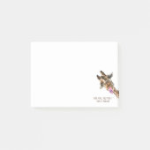 Funny Sticky Notes Playful Giraffe - Custom Text Post-it Klebezettel (Vorderseite)