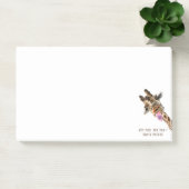 Funny Sticky Notes Playful Giraffe - Custom Text Post-it Klebezettel (Büro)