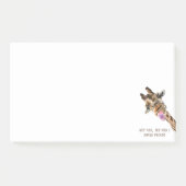 Funny Sticky Notes Playful Giraffe - Custom Text Post-it Klebezettel (Vorderseite)