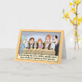 Funny Stighting at Phones während des Abendessens  Karte (Gelbe Blume)