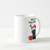 Funny Still Evil Just Being Festive About It Cat C Kaffeetasse (VorderseiteRechts)