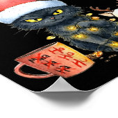 Funny Still Evil Just Being Festive About It Cat C Poster (Ecke)