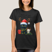Funny Still Evil Just Being Festive About It Cat C T-Shirt (Vorderseite)