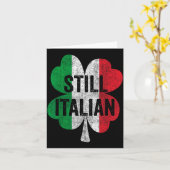 Funny Still Italian Shamrocks St Patricks Day Men Karte (Gelbe Blume)