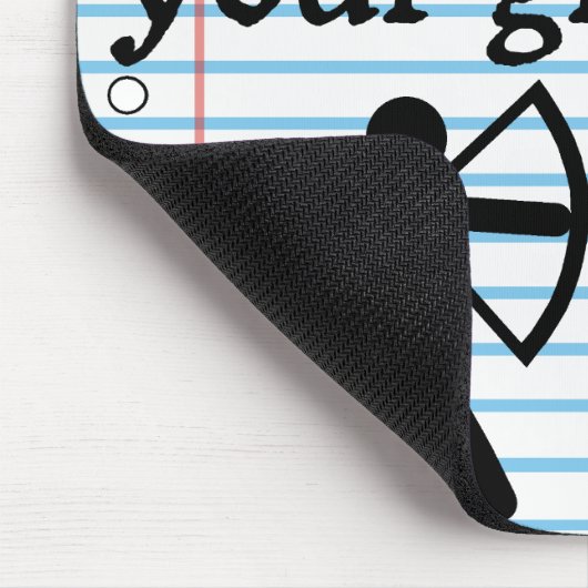 Funny "Stille Korrektur eures Grammatikrauts" Spoo Mousepad (Ecke)