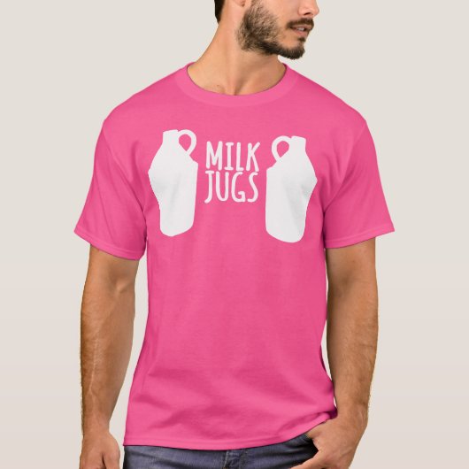 Funny stillen Milk Jugs Support T-Shirt (Vorderseite)