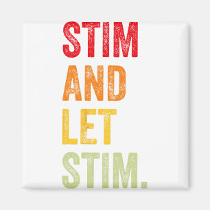 Funny Stim und Ließ Stim Autismus Aufklärungsmonat Magnet