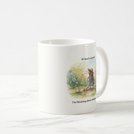Funny Stinkbug Gardening Quirky Gift for Nature Kaffeetasse (VorderseiteRechts)