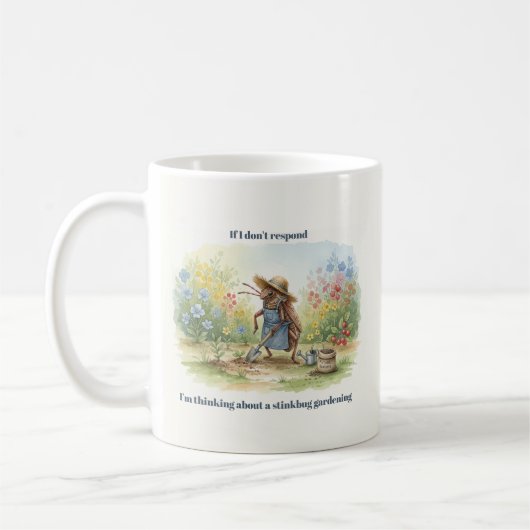 Funny Stinkbug Gardening Quirky Gift for Nature Kaffeetasse (Links)
