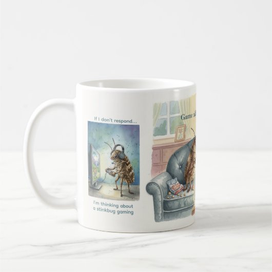 Funny Stinkbug Gardening Quirky Gift Nature Kaffeetasse (Links)