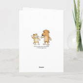 Funny Stinky Dog Birthday Card Karte (Rückseite)