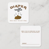 Funny Stinky Kacke Windeln Raffle Einladung Einsät (Vorne/Hinten)