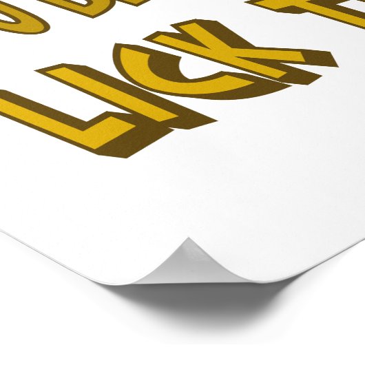 Funny Stir den Pot Lick the Spoon Poster (Ecke)