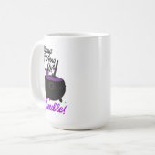 Funny Stirring Up Trouble Slogan Halloween Art Kaffeetasse (Vorderseite Links)