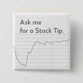 Funny Stock Market Button, Broker, Händler Geschen Button (Vorderseite)