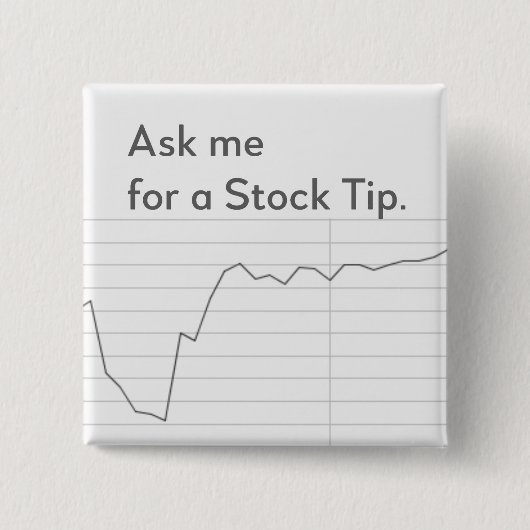 Funny Stock Market Button, Broker, Händler Geschen Button (Vorderseite)