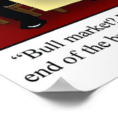 Funny Stock Market Spaß Poster (Ecke)