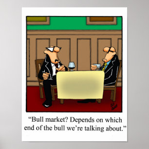 Funny Stock Market Spaß Poster