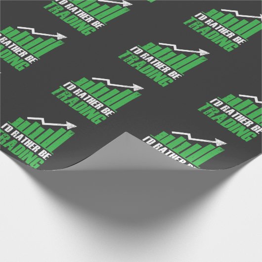 Funny Stock Market Trader Investor Geschenkpapier (Ecke)