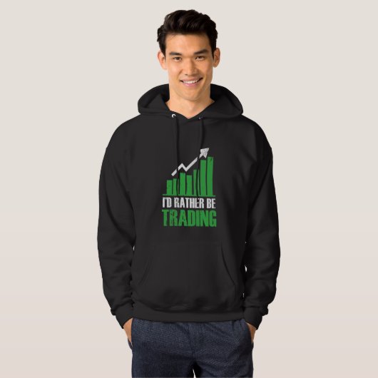 Funny Stock Market Trader Investor Hoodie (Vorne ganz)