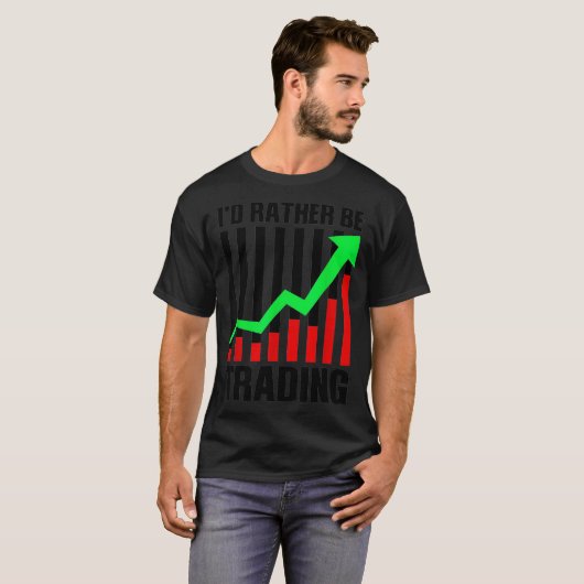 Funny Stock Trading Geschenk für Börsenhändler T-Shirt (Vorne ganz)
