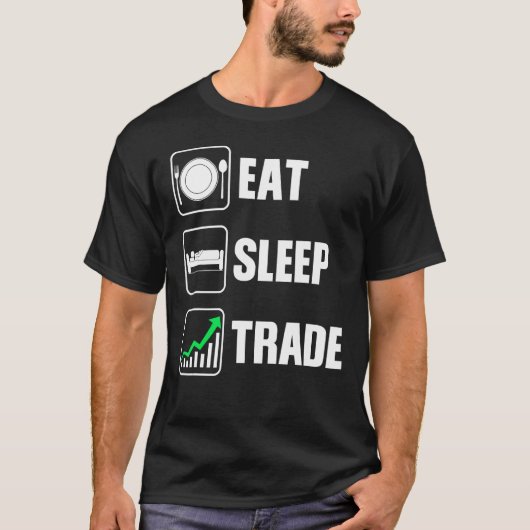 Funny Stock Trading Geschenkhändler Männer Frauen T-Shirt (Vorderseite)