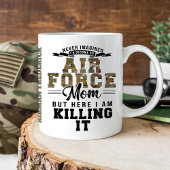 Funny Stolud Air Force Mama I Killing It I Militar Kaffeetasse