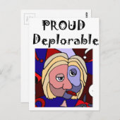 Funny Stolz beklagenswerter politischer Cartoon Postkarte (Vorne/Hinten)