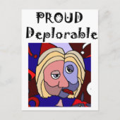 Funny Stolz beklagenswerter politischer Cartoon Postkarte (Vorderseite)